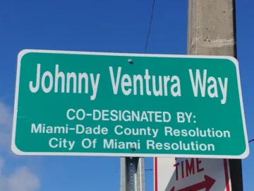 Emotiva designación Johnny Ventura Way en Miami Emotiva designación Johnny Ventura Way en Miami