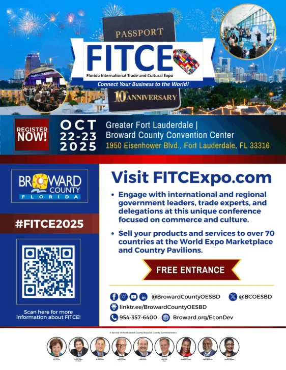 FITCE 2025 reunirá a más de 70 países en Fort Lauderdale